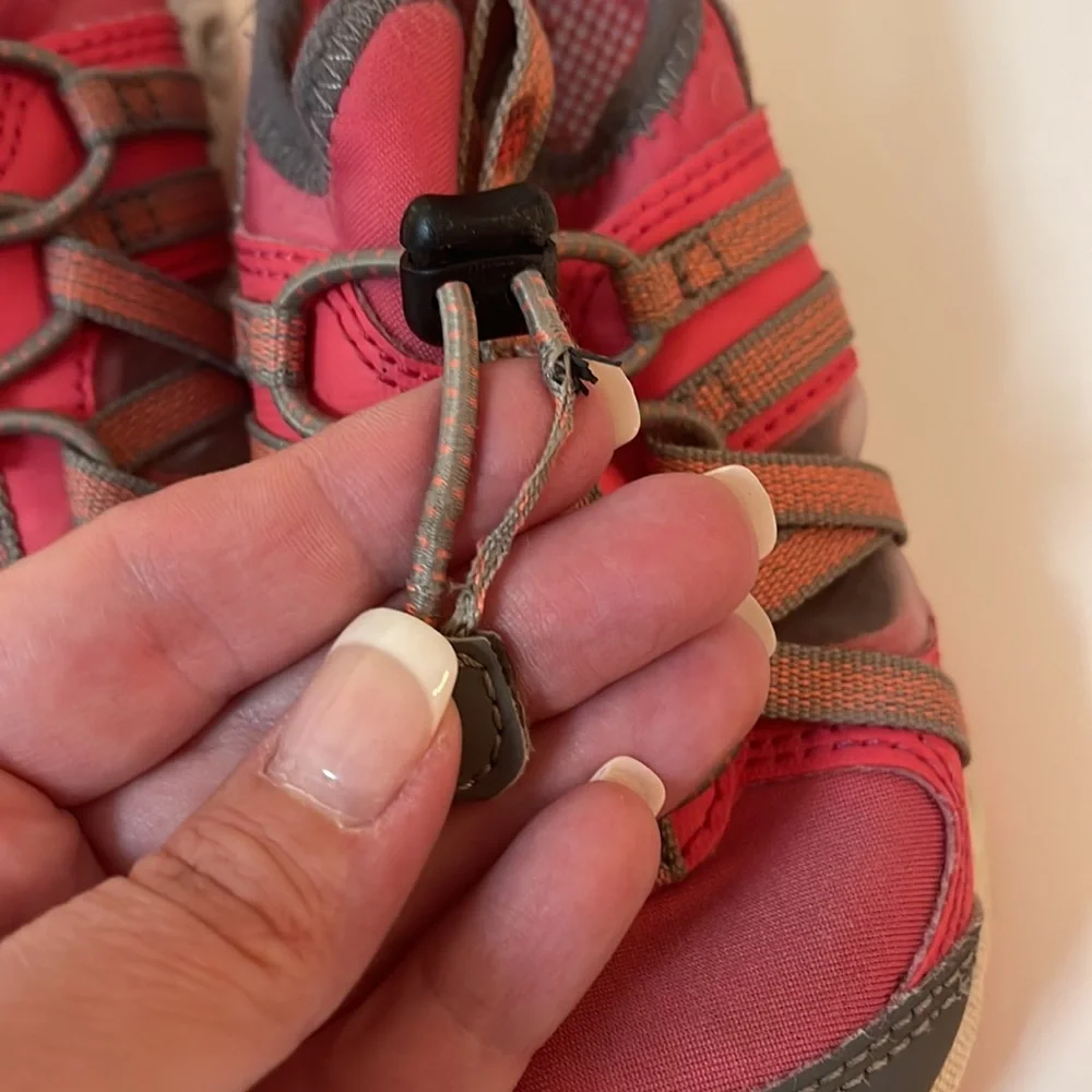 Columbia pink and gray shoes